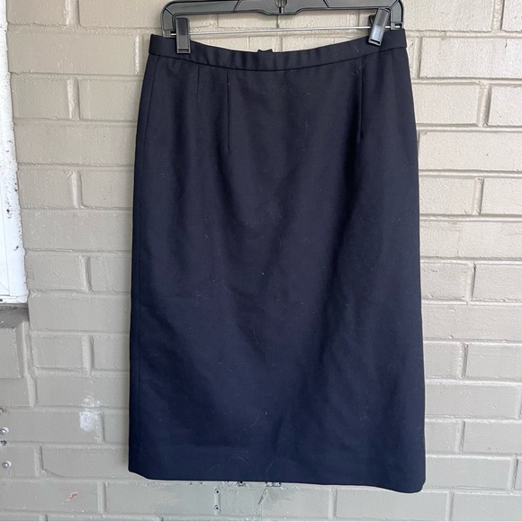 Pendleton Black Virgin Wool Pencil Skirt 10 - Picture 5 of 9